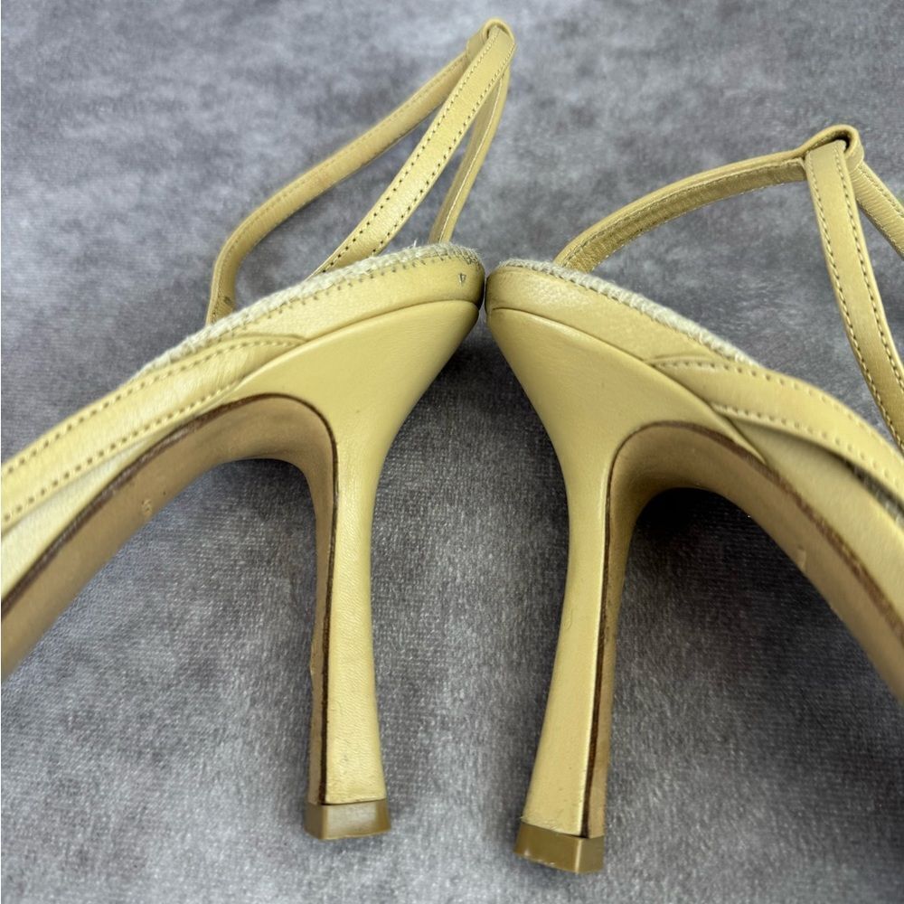 BOTTEGA VENETA - Leather/Jute Strappy Sandals - Size 38 - Picture 10 of 16